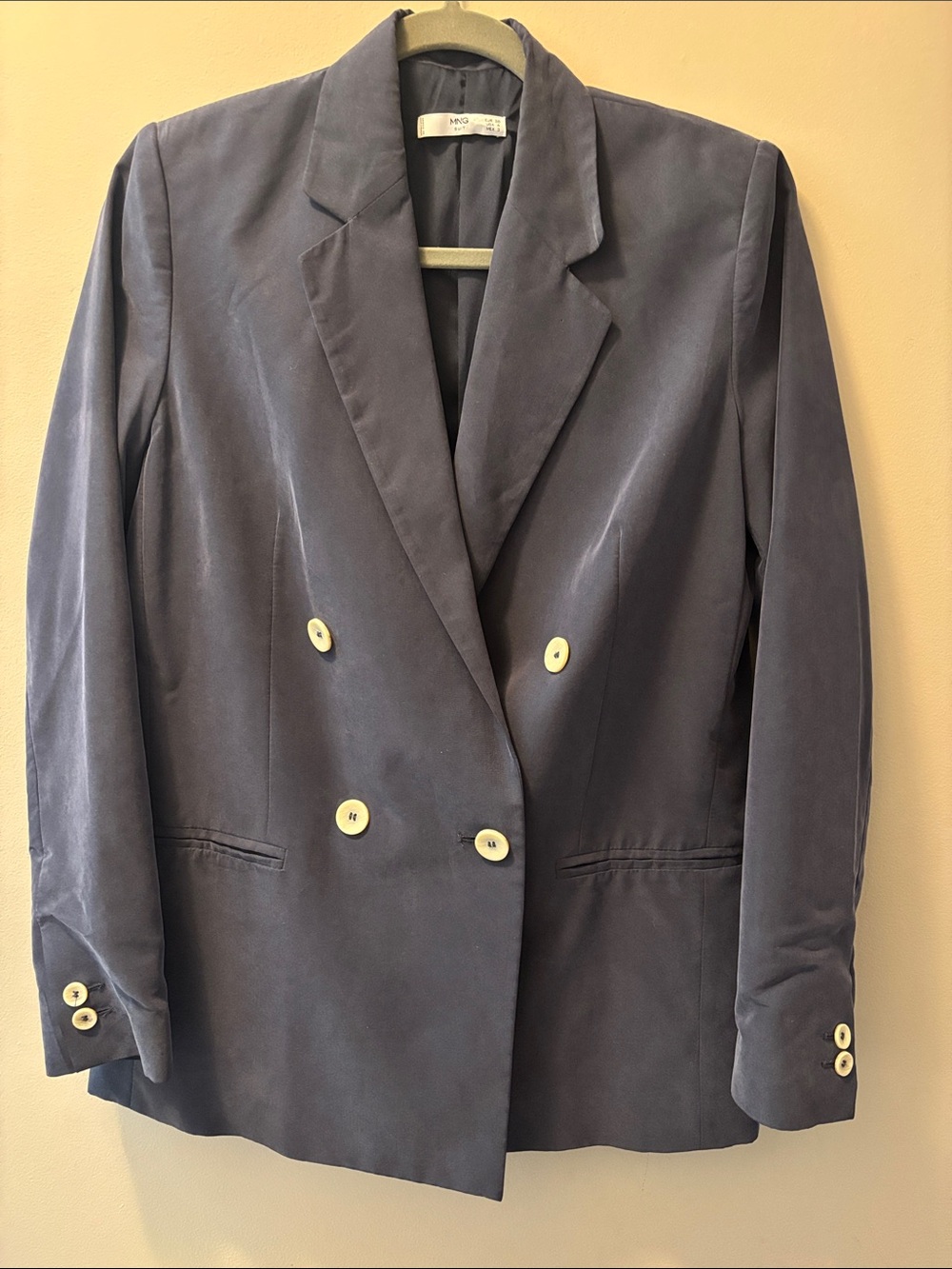 Light oversized blue summer blazer size 4